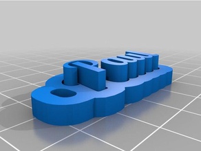 paul Anahtarlık özelleştirilmiş 3d print model - Mito3D