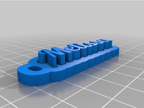 melissa de porte-clés personnalisé 3d print model - Mito3D