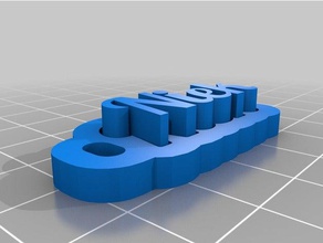 niek Anahtarlık özelleştirilmiş 3d print model - Mito3D