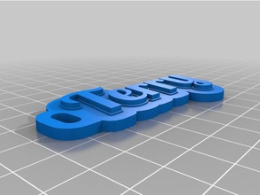 terry clave de la etiqueta llaveros personalizado 3d print model - Mito3D