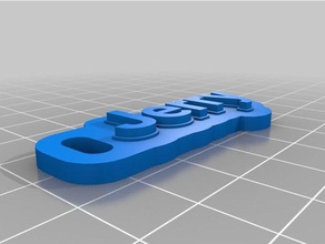 jerry 2 keytag keychains customized 3d print model - Mito3D