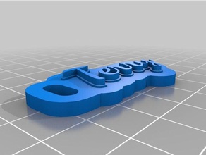 terry 2 keytag keychains customized 3d print model - Mito3D