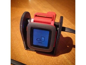 ghiaia tempo dock l'elettronica caricabatterie stand pebble watch smartwatch 3d print model - Mito3D