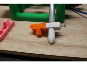cambio rápido de la pluma brazo esfera-o-bot interactivo art eggbot 3d print model - Mito3D