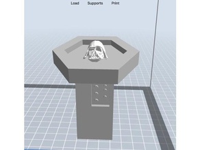 vader máscara pedestal kylo ren brinquedos jogos 3d print model - Mito3D