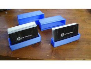 business card travel holder display containers 3d print model - Mito3D