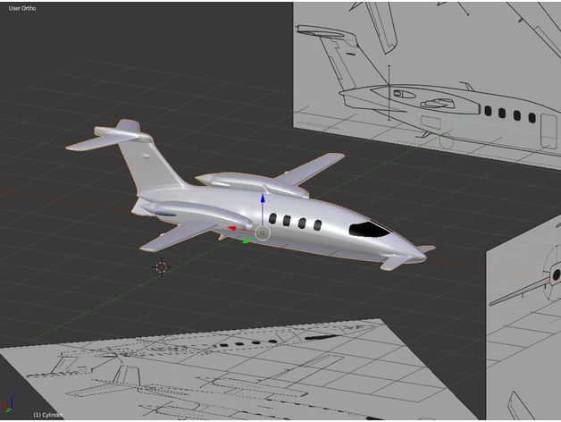 piaggo 180 avanti vehicles aircraft airplane italy twin engine 3D print model - Mito3D
