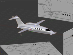 piaggo 180 avanti des véhicules avions en avion italie double moteur 3d print model - Mito3D