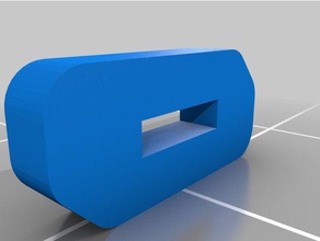 20x20 v-slot para cabo simples clip 3d a impressora partes 3d print model - Mito3D