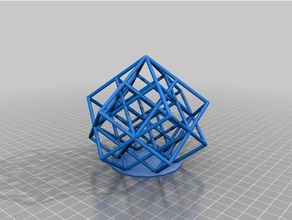 meine angepasste Gitter cube torture test math Kunst 3d print model - Mito3D