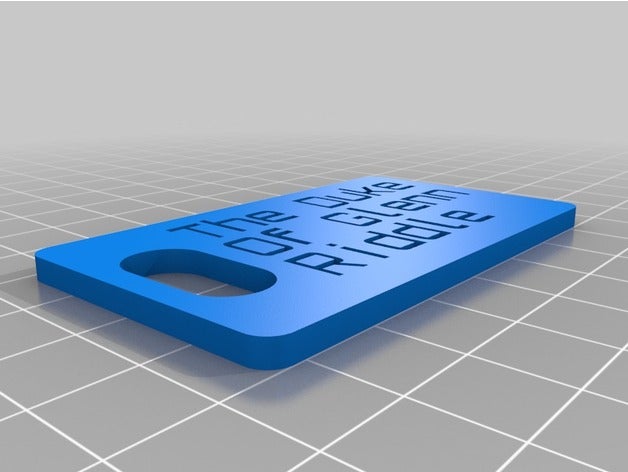 özelleştirilmiş Microsoft Dynamics CRM sürümü Bagaj etiketimi organizasyon 3D print model - Mito3D