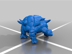 battle tortoise 3d printing spikes turtle war warbeast warhammer 3d print model - Mito3D