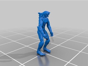 bullshark man sculptures sharkman 3d print model - Mito3D