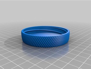 my customized container knurled lid containers 3d print model - Mito3D