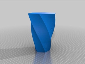 twisted hex containers customized 3d print model - Mito3D