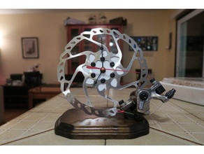 bicycle rotor clock 2 sport outdoors mountain bike mtb 3d print model - Mito3D
