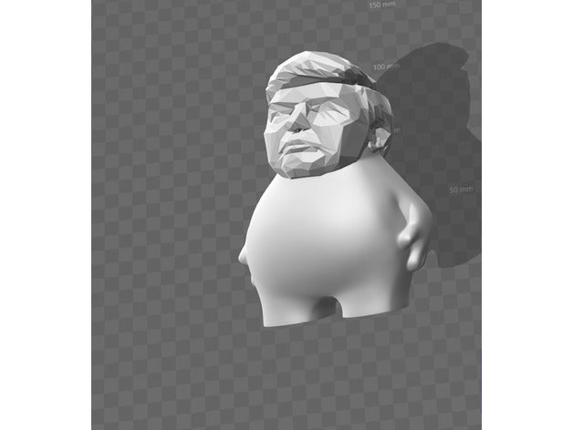 zee trump piccolo dio imperatore edizione art cool donald di disegno facile quadcopter remixchallenge sexy statua 3D print model - Mito3D