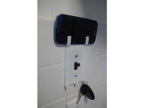 light switch cover-Handy-Schlüssel-Halter Dekor home decor keyring Telefon stand remixchallenge 3d print model - Mito3D