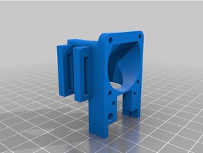fan holdermount e3d v6 kossel effector dc42s ir sensor holder printer accessories 3d print model - Mito3D
