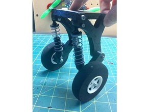 avión rc suspensión del tren de aterrizaje los juguetes juegos el patines ruedas 3d print model - Mito3D