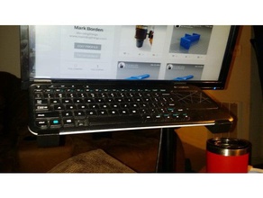 Tastatur-Unterstützung Klammern logitech wireless acer monitor computer 3d print model - Mito3D
