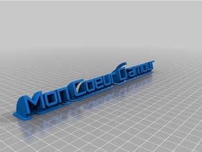 mon coeur office customized 3d print model - Mito3D
