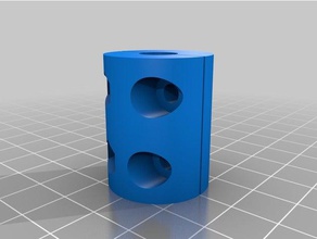 meu personalizados paramétrico z-eixo de engate deslizante da haste rosca acoplamento 3d a impressora partes 3d print model - Mito3D