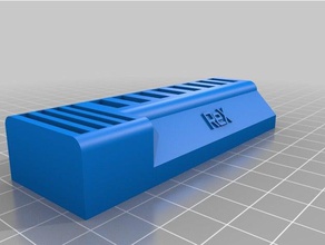 rex personalizzato la chiavetta usb, scheda sd da titolare organizzazione 3d print model - Mito3D