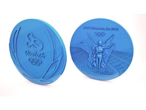 Olympia-Medaille Brasilien 2016 Münzen Abzeichen Sammlung olimpic games 3d print model - Mito3D