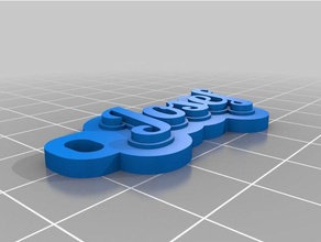 josef i portachiavi personalizzato 3d print model - Mito3D