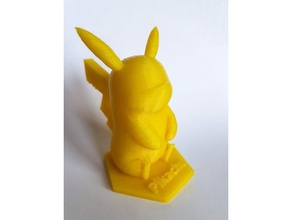 sentado pikachu pok&eacutemon criaturas a figura nintendo pokemon figuras ir brinquedo 3d print model - Mito3D