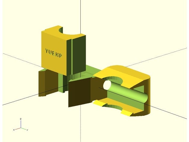 plastik yagi uda eleman tutucu 3d baskı anten özelleştirilebilir özelleştirilmiş customizer yagı montaj 3D print model - Mito3D