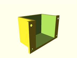Halter transparente front tool Inhaber Boxen 3d print model - Mito3D