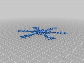james snowflake2 etkileşimli sanat özelleştirilmiş 3d print model - Mito3D
