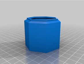 özelleştirilmiş parametrik toz toplama adaptörü parçaları 3d print model - Mito3D