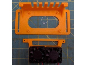 simple ramps 14 mount 3d printer parts box case enclosure fan 3d print model - Mito3D