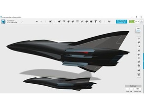 hypersonic superstatoréacteur avec un mélange bombardier stratégique drone des véhicules hypersonics mach 6 3d print model - Mito3D