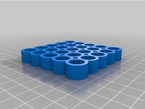 özel parametrik şişe tepsi organizasyon 3d print model - Mito3D