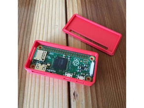 raspberry pi cero caso de puerto la cámara sin tornillos electrónica caja iot 3d print model - Mito3D