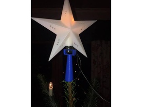 christmas tree star holder replacement parts lights 3d print model - Mito3D