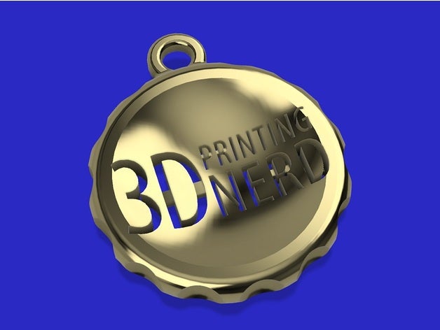 La impresión en 3d nerd amuleto las monedas insignias fabricante de la moneda 3D print model - Mito3D