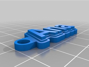 ana Schlüsselbund Schlüsselanhänger angepasst 3d print model - Mito3D