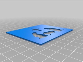 mangiatoia stencil art strumenti personalizzato 3d print model - Mito3D