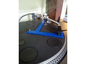 baerwald alignment protractor turntables audio 3d print model - Mito3D