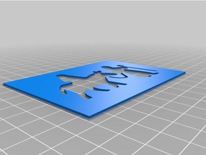 stencil maria asino art strumenti 3d print model - Mito3D
