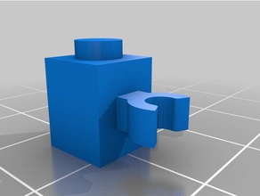 ladrillo 1x1x1 clip klammer como lego 30241 los juguetes juegos de compatible 3d print model - Mito3D