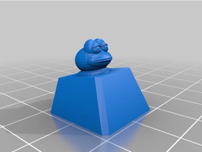 seltene cherry pepe interactive Kunst Krebs mx dank memes hier kommen dat boi internet Tastatur Fuß mechanische Frosch 3d print model - Mito3D