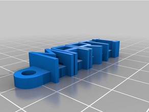 Anahtarlık marti organizasyon özelleştirilmiş 3d print model - Mito3D