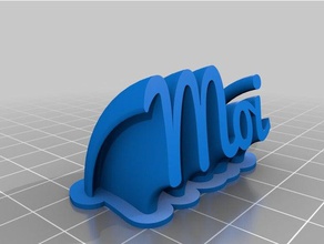 il mio personalizzato spazzare targhetta ufficio 3d print model - Mito3D