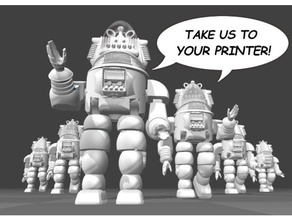articulé robby le robot jouet de modèle des robots altaïr iv planète interdite kinoshita krell mgm film scifi 3d print model - Mito3D